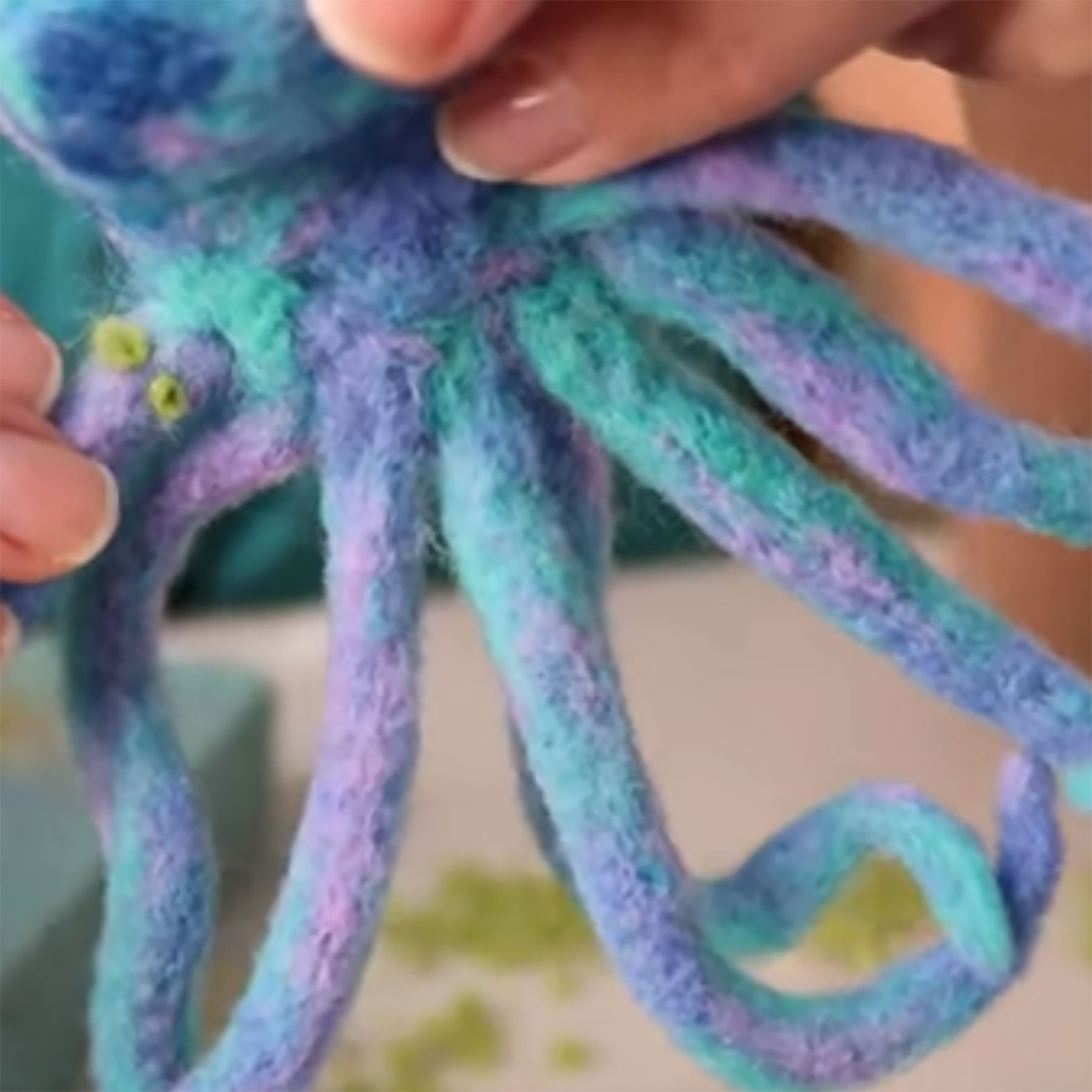Felted Octopus Example