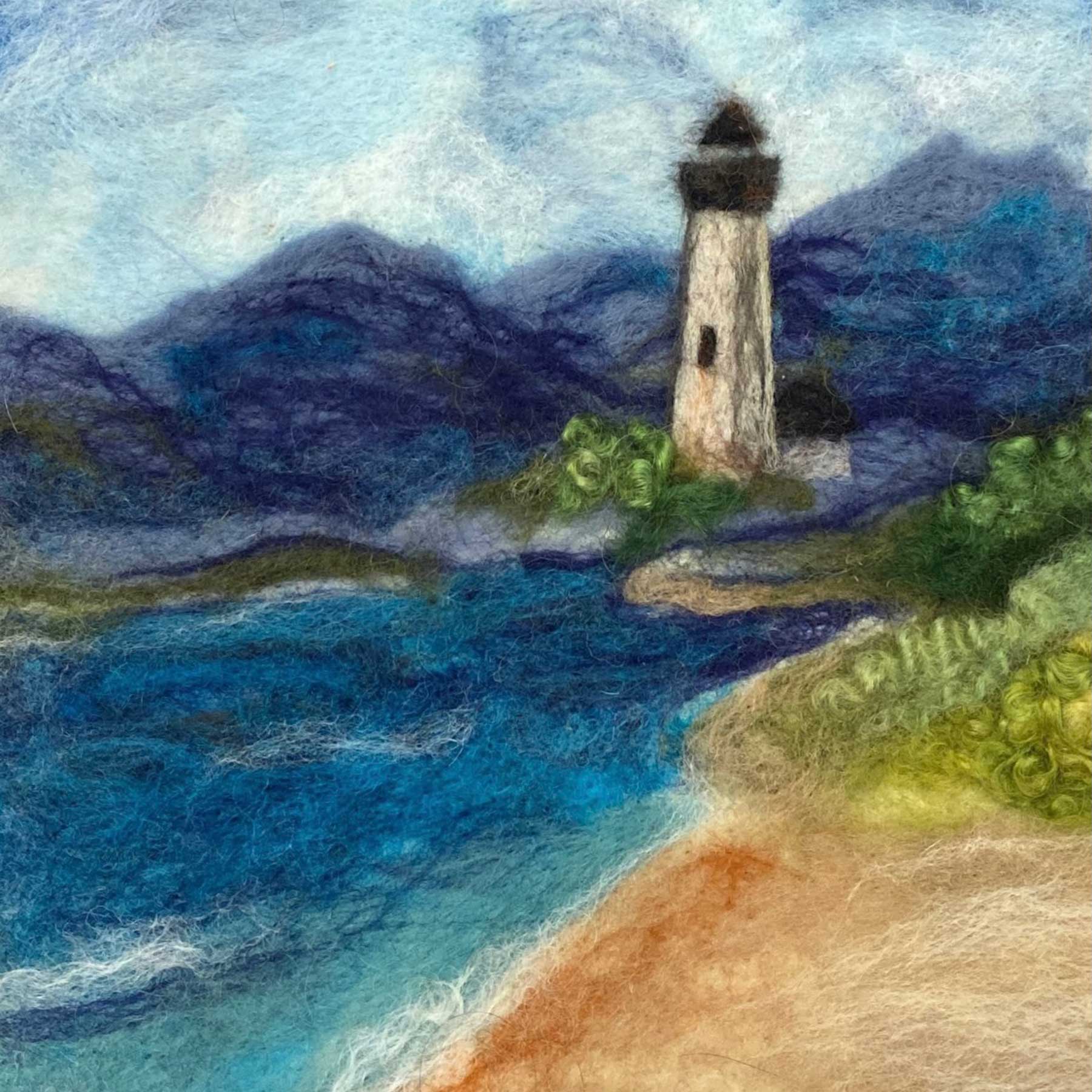Needle Felted Seascape by Tif Farmakis-Day