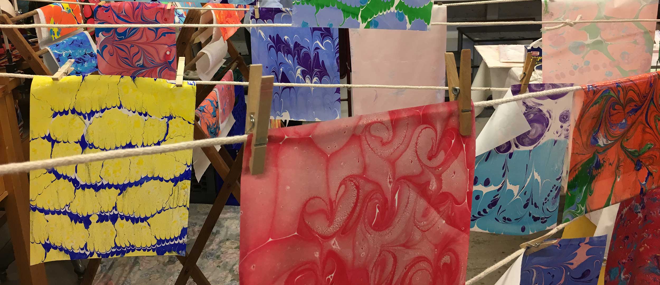 Paper Marbling Class Examples