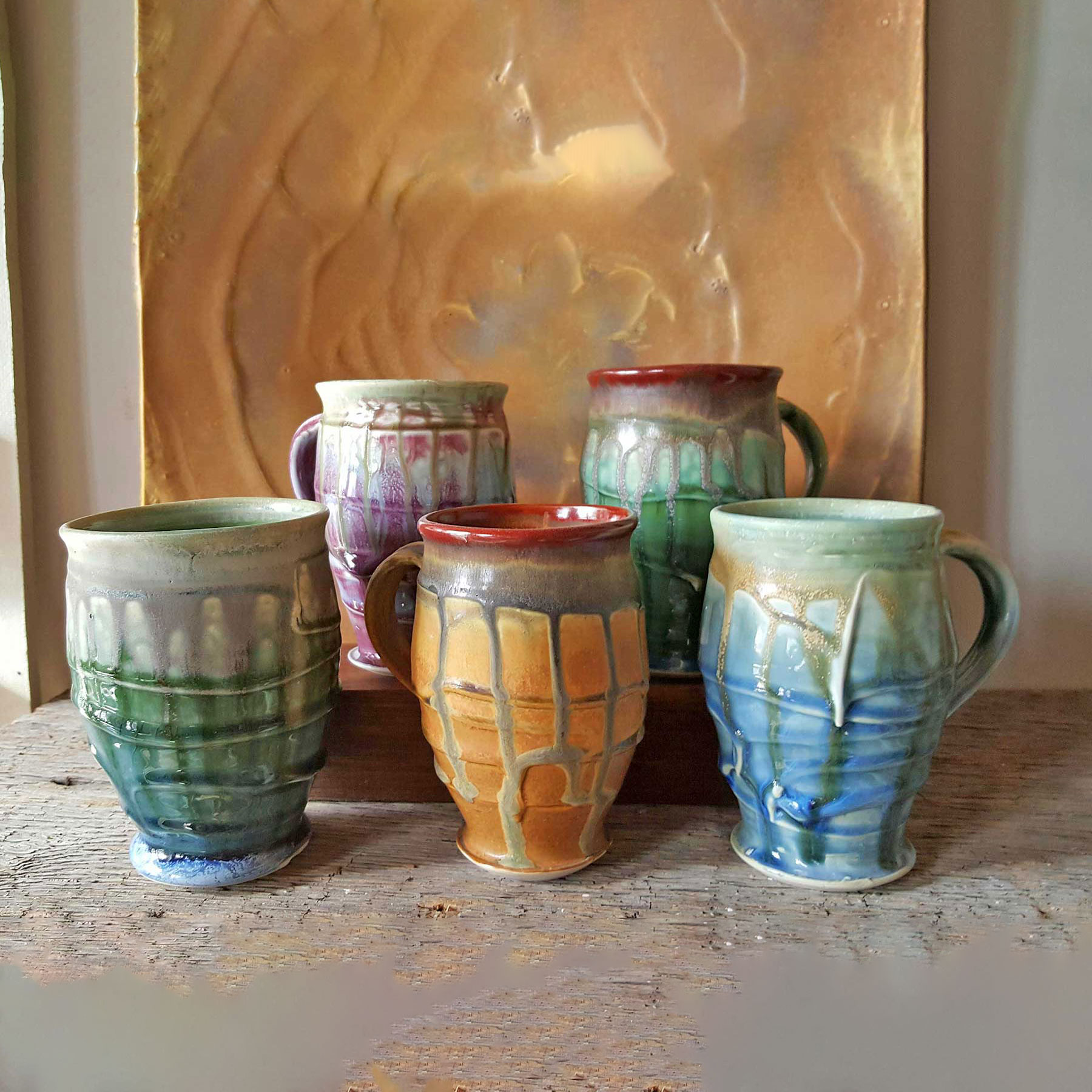 Roger Cramer Pottery and Mug Selection